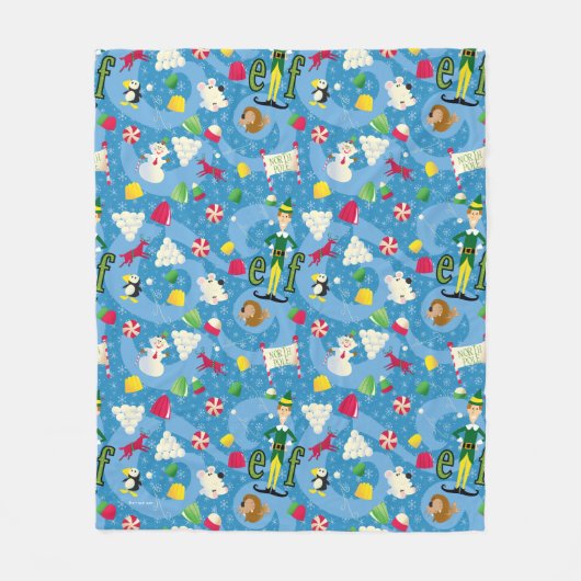 Buddy the Elf Cartoon Pattern Fleece Deken (Voorkant)