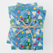 Buddy the Elf Cartoon Pattern Inpakpapier Vel (In situ)