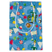 Buddy the Elf Cartoon Pattern Medium Cadeauzakje (Voorkant)