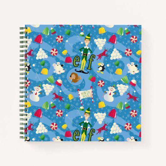 Buddy the Elf Cartoon Pattern Notitieboek (Voorkant)