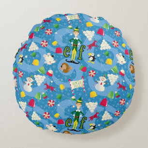 Buddy the Elf Cartoon Pattern Rond Kussen