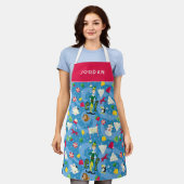 Buddy the Elf Cartoon Pattern Schort (Gedragen)