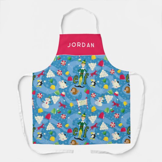 Buddy the Elf Cartoon Pattern Schort (Voorkant)