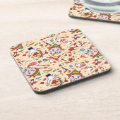 Buddy the Elf | Christmas Cheer Pattern Bier Onderzetter (Linkerzijde)