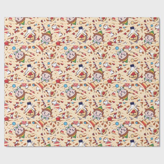 Buddy the Elf | Christmas Cheer Pattern Cadeaupapier (Vlak)