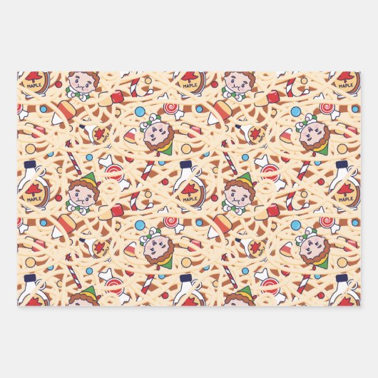 Buddy the Elf | Christmas Cheer Pattern Inpakpapier Vel (Voorkant)