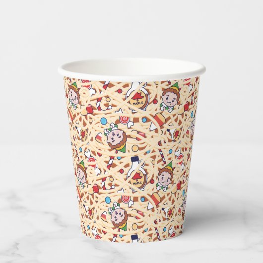 Buddy the Elf | Christmas Cheer Pattern Papieren Bekers (Achterkant)