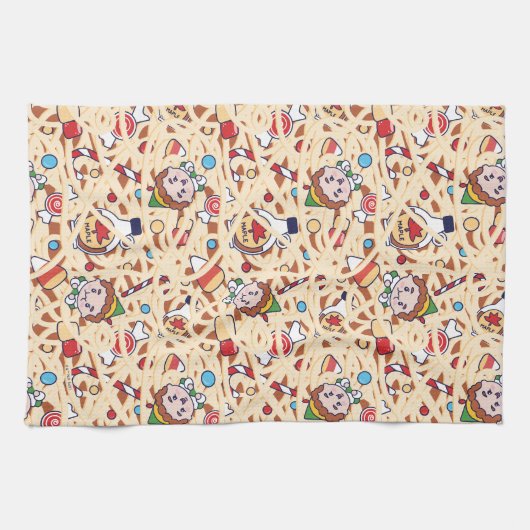 Buddy the Elf | Christmas Cheer Pattern Theedoek (Horizontaal)