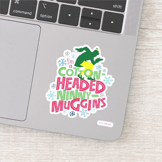 Buddy the Elf | Cotton Headed Ninny-Muggins Sticker (Detail)