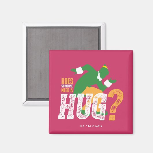 Buddy the Elf Does Someone Need a Hug Magneet (Voorkant / Achterkant)