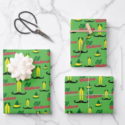 Buddy the Elf | Elf Culture Pattern Inpakpapier Vel (Voorkant)