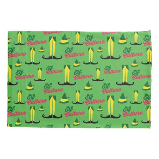 Buddy the Elf | Elf Culture Pattern Kussensloop (Achterkant)