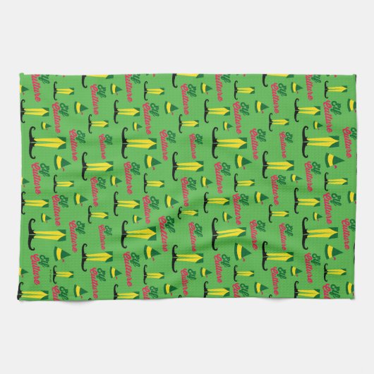 Buddy the Elf | Elf Culture Pattern Theedoek (Horizontaal)