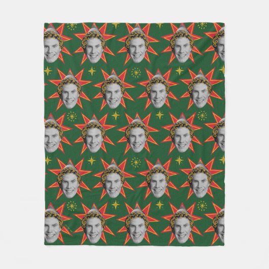 Buddy the Elf Emoties Pattern Fleece Deken (Voorkant)