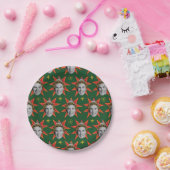 Buddy the Elf Emoties Pattern Papieren Bordje (Feest)