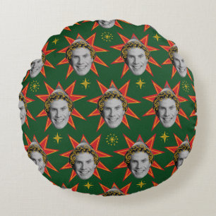 Buddy the Elf Emoties Pattern Rond Kussen
