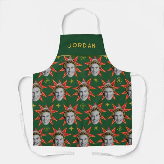 Buddy the Elf Emoties Pattern Schort (Voorkant)