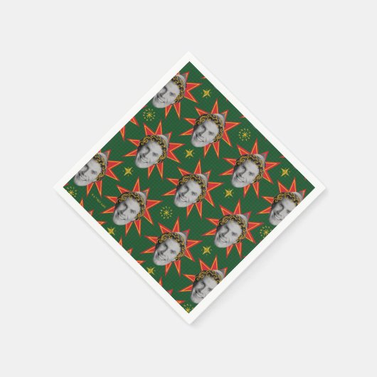 Buddy the Elf Emoties Pattern Servet (Hoek)