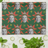 Buddy the Elf Emoties Pattern Theedoek (Gevouwen)