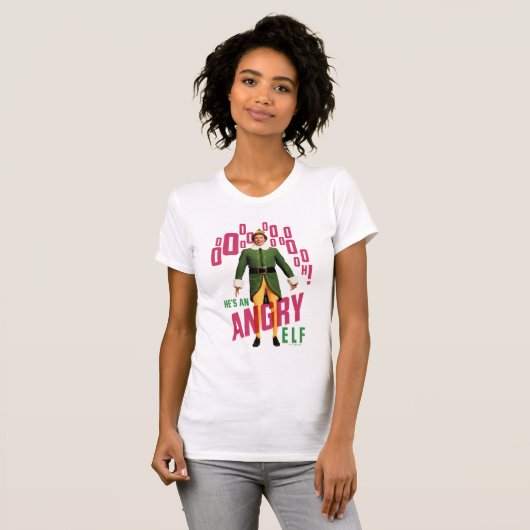 Buddy the Elf | He's an Angry Elf T-shirt (Voorkant volledig)