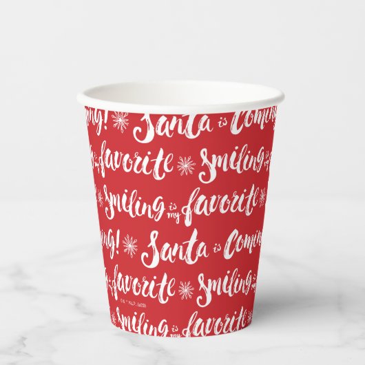 Buddy the Elf | Het glimlachen is mijn favoriete p Papieren Bekers (Voorkant)