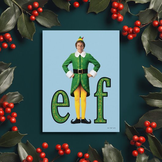 Buddy the Elf Movie Logo Briefkaart
