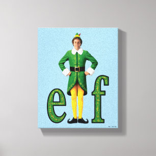 Buddy the Elf Movie Logo Canvas Afdruk