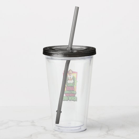 Buddy the Elf | OMG! Kerstman. Acryl Drinkbeker (Achterkant)
