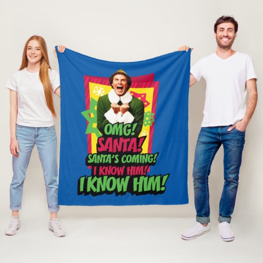 Buddy the Elf | OMG! Kerstman. Fleece Deken (In situ)