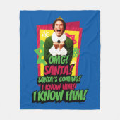 Buddy the Elf | OMG! Kerstman. Fleece Deken (Voorkant)