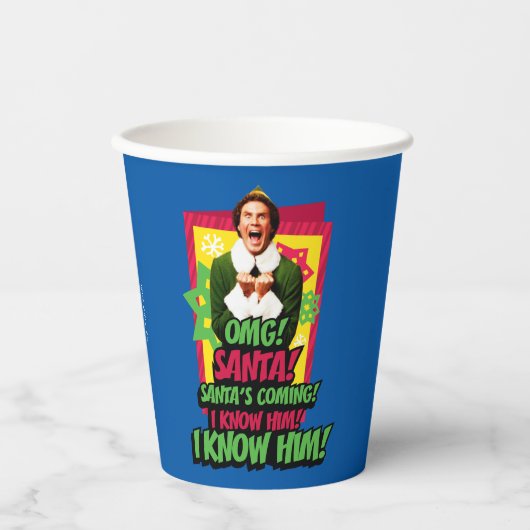 Buddy the Elf | OMG! Santa! Papieren Bekers (Voorkant)
