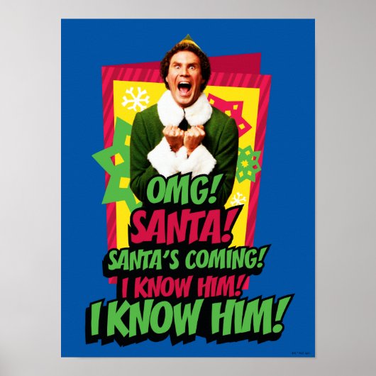Buddy the Elf | OMG! Santa! Poster (Voorkant)