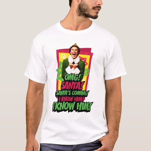 Buddy the Elf | OMG! Santa! T-shirt (Voorkant)