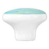 Budelli Turquoise Zee Keramische Knop (Zijkant)