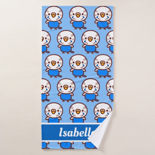Budgerigar / Normal cobalt femelle (Serviette de bain)