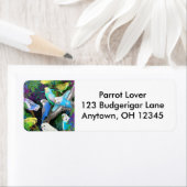 Budgerigars in Varens Label (Insitu)