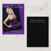 BUDGET 18e verjaardag FOTO uitnodiging aankondigin (Voorkant / Achterkant)