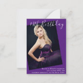 BUDGET 18e verjaardag FOTO uitnodiging aankondigin (Voorkant)