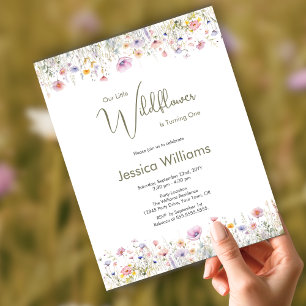 Budget 1e verjaardag Little Wildflower draaien een