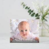 Budget 1st Hanukkah Foto Gold Star van David Kaart (Staand voorkant)