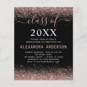 Budget 2022 Afstuderen Foto Roos Gold Glitter (Voorkant)