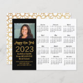 Budget 2023 Business Modern Script Photo Card (Voorkant / Achterkant)