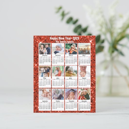 Budget 2023 Calendrier 12 Photo Carte Parties scin (Debout devant)