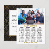 Budget 2023 Calendrier Business Gold Carte noire (Devant / Derrière)