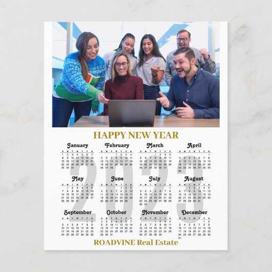 Budget 2023 Calendrier Business Gold Carte noire (Devant)