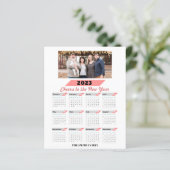 BUDGET 2023 Calendrier Carte photo familial modern (Debout devant)