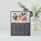 Budget 2023 Photo Rustique Carte Calendrier 12 moi (Debout devant)