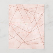 Budget 2023 Rose Gold Carte de calendrier photo mo (Dos)