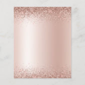 Budget 2023 Verjaardagsfeestje Glitter Roze Flyer (Achterkant)