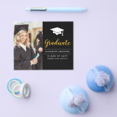 Budget 2023 Zwart Goud Foto Afstuderen Flyer (Enkel)